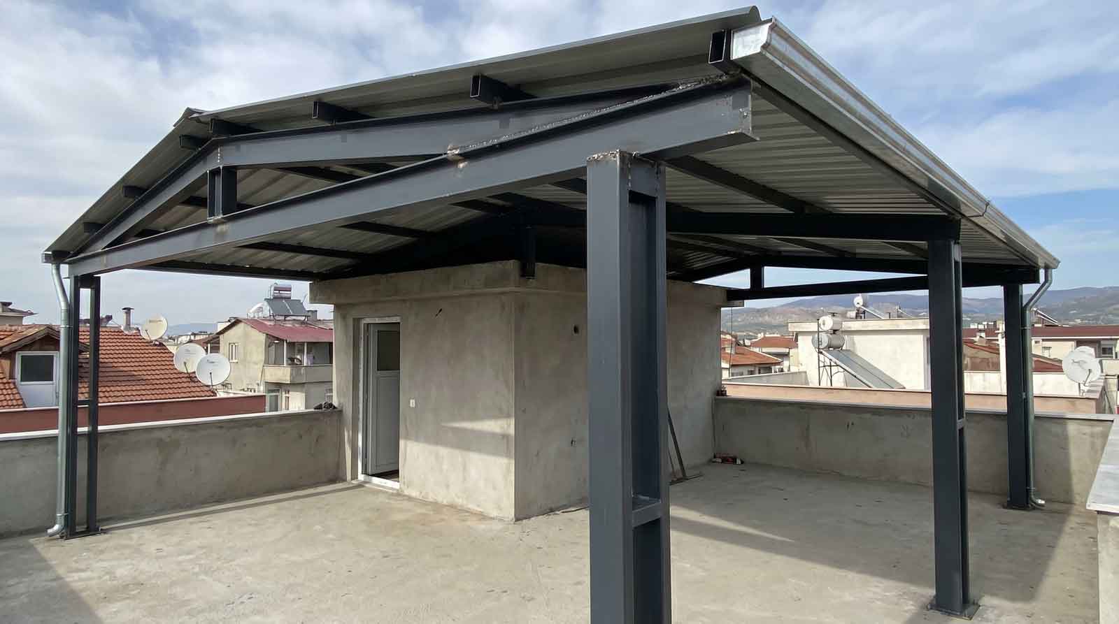 Teras Kapatma ve Çatı — İzmir Çalışkan Mimarlık uygulaması