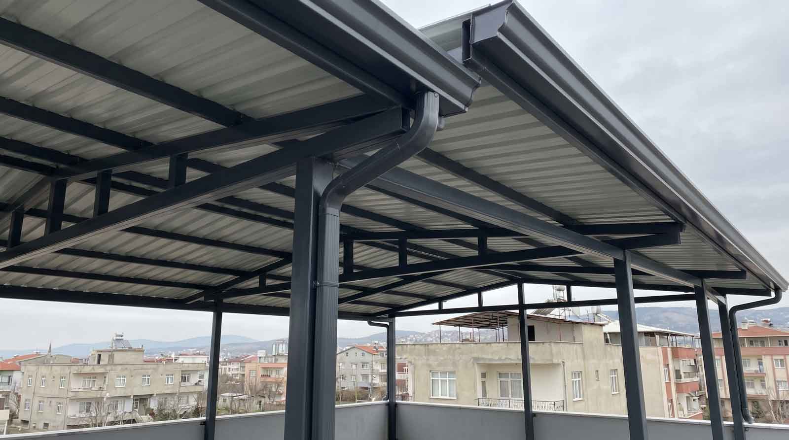 Teras Sundurma — İzmir Çalışkan Mimarlık uygulaması