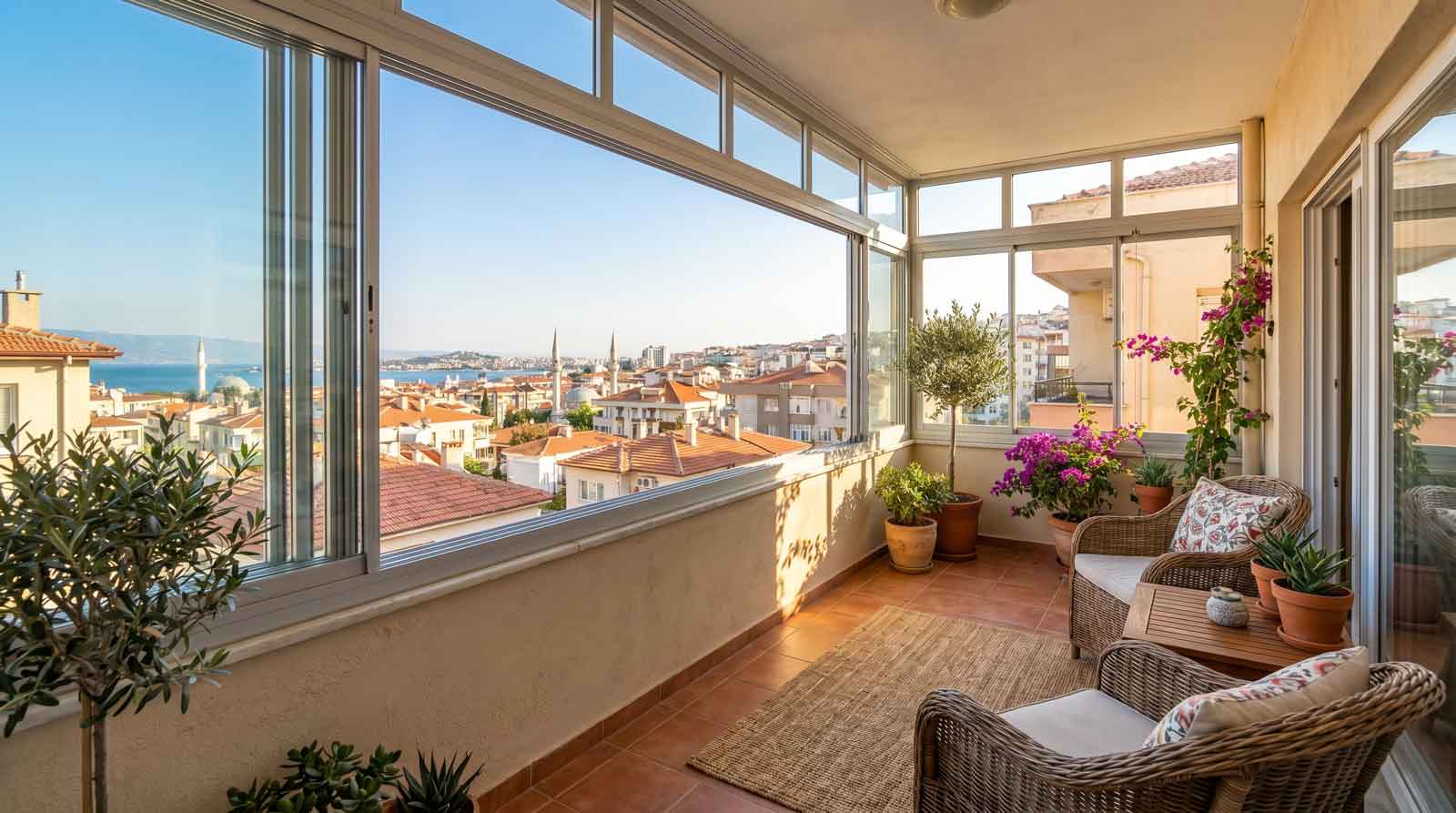 İzmir Balkon Kapatma uygulaması — Çalışkan Mimarlık