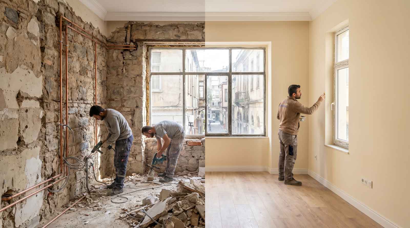 İzmir Komple Ev Yenileme uygulaması — Çalışkan Mimarlık